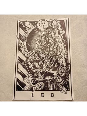 2/$10 Leo Zodiac Canvas Art Print